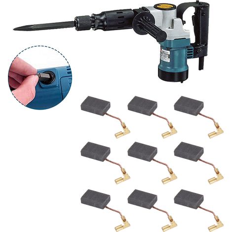 SJLERST 20pcs Balai en charbon, charbon moteur, 5mm x 11mm x 16mm pour outils électriques comme ponceuse d'angle, ponceuse orbitale (1/5)