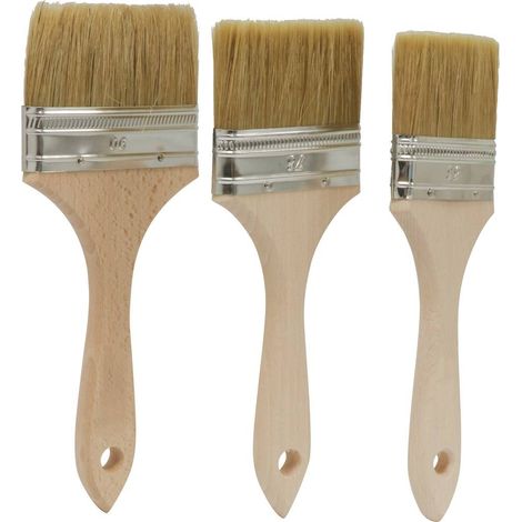 Satz von 3 Acrylpinseln mit Dorschschwanz 63/76/90mm DRAKKAR TOOLS - 22618