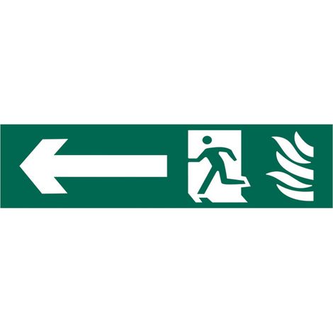 Scan 5201 Running Man Arrow Left - PVC 200 x 50mm SCA5201