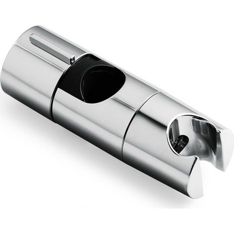 Support de Pommeau de Douche Réglable 19-25 mm,Support Douchette Mural pour Barre Poussée,Remplacement Salle de Bain,Chrome (1/5)