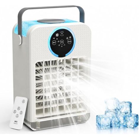 Raffrescatore d'aria - Ventilatore - Raffreddamento personale - Funzione 3 in 1 - Serbatoio da 700 ml - Bianco (1/5)