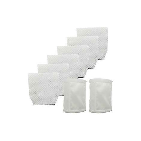 6+2er-Pack Vakuumfilter für T-03193 443060-3 XLC02ZB,XLC02ZW,XLC02RB1W,XLC02R1B,LC01Z,CL180W Sammlerfilter