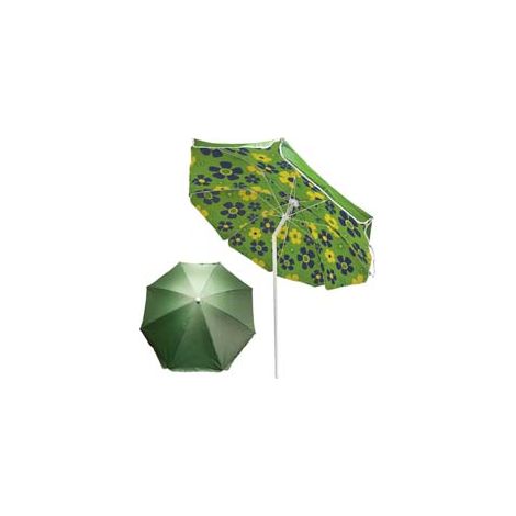 OMBRELLONE DA SPIAGGIA IN POLIESTERE DOPPIO VERDE CM.200 ø cm.200 VETTE
