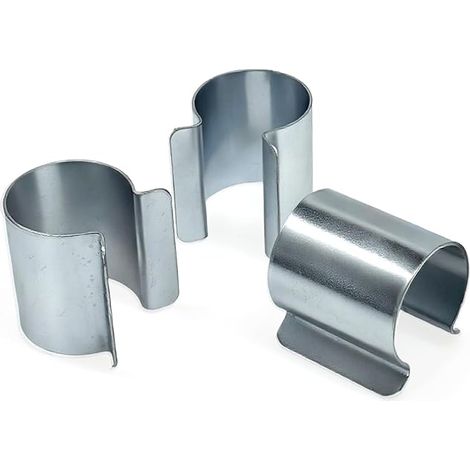 Lot de 20 Clips Serre Tunnel Bache Dia 25mm Dia32 mm Metal Clips de Fixation Bache Serre Attache Serre Clips en Acier Galvanise (dia 25mm) (1/5)