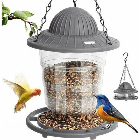 Outdoor bird feeding station, hanging bird feeding station for outdoors, foldable bird feeder, outdoor bird house for garden and balcony YMYNY (1/4)