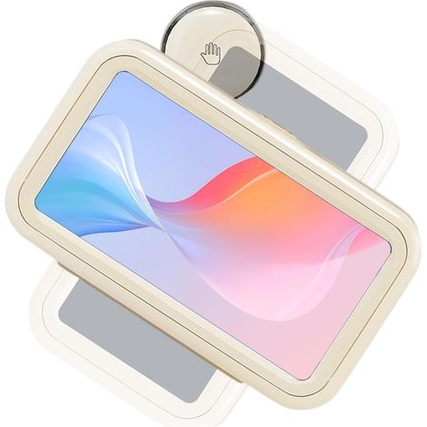 Supporto universale per telefono da doccia, staffa girevole regolabile a 360 gradi, per vasca da bagno, montabile a parete, resistente agli schizzi, per case, hotel, cucine (1/3)