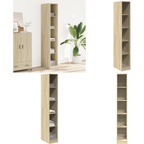 vidaXL Kleiderschrank Sonoma-Eiche 30x50x200 cm Holzwerkstoff (1/5)
