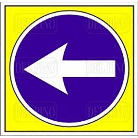 DUVER señal 457 plastico 345x345 &39&39dirección obligatoria&39&39 , 