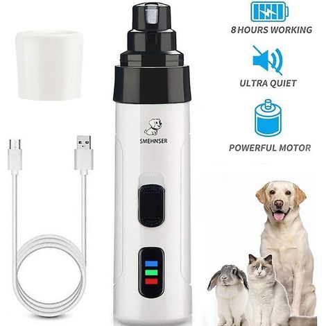 Filiyano-Coupe-ongles électrique pour chien, lime à ongles rechargeable par USB (1/4)