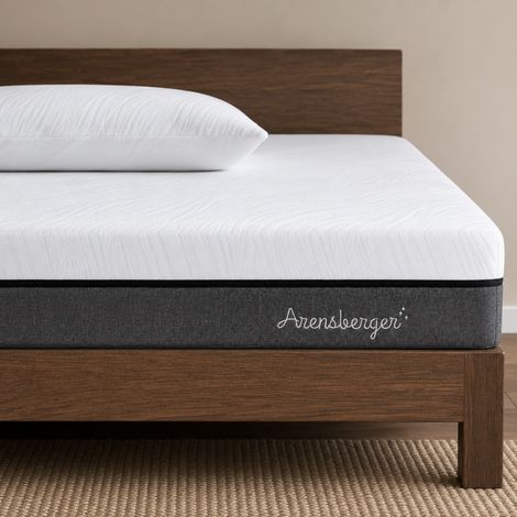 ARENSBERGER SARA Gelschaum Matratze 100x200 cm – 16 cm NANOCELL® Gel-Schaum – H3 Härtegrad – Atmungsaktiv – Abnehmbarer Bezug 240g/m² – Waschbar bis 60°C – Rollmatratze Komfortmatratze