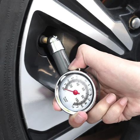 Mechanisches Reifendruckmessgerät für Pkw, Wohnmobile und Anhänger – präzise, robust und leicht ablesbar (1/3)
