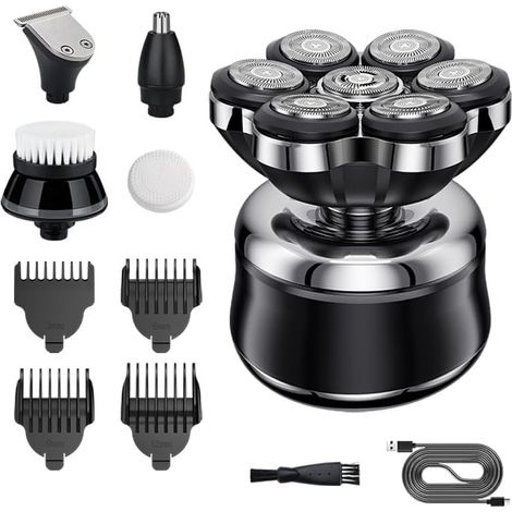 Rasoir électrique RQ718A Rasage précis recharge rapide noir kit (1/5)