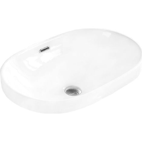 Mexen Viki lavabo da incasso 61 x 40 cm, bianco - 25356100
