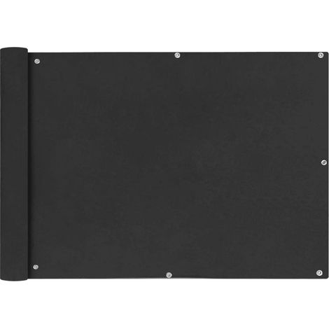 Écran de balcon brise pare vue protection confidentialité en tissu oxford 75 x 600 cm anthracite