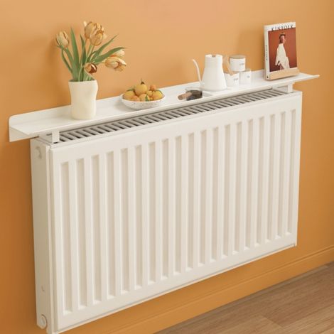 Etagere Radiateur à Poser sans Percer, Support radiateur Alliage d'aluminium Support Tablette de radiateur pour Bureau à Domicile(40cm) (1/5)