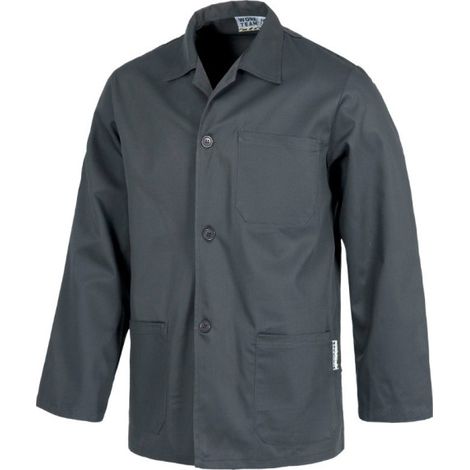 Bata corta de caballeros con bolsillos laterales WORKTEAM B7200 XXL Gris (1/3)
