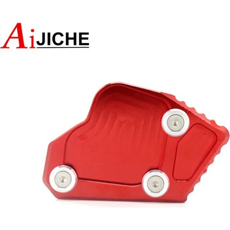 (Rouge) Extension de béquille latérale CNC pour moto, compatible avec BMW K1600GT, K1600GTL et K1600 GT GTL (2011-2015), puissance maximale (1/3)