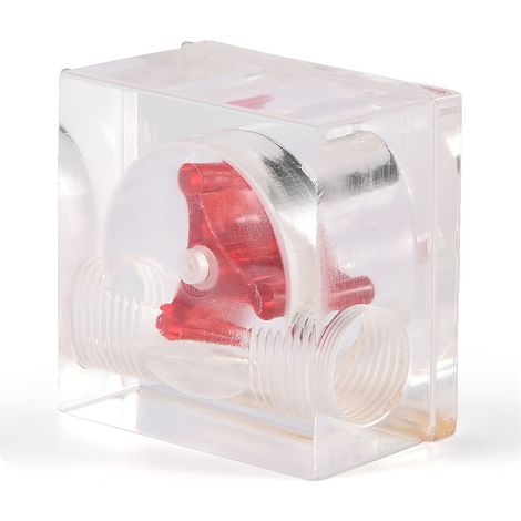 Propeller-Durchflussmesser für PC-Kühlsysteme, G1/4-Gewinde, bidirektionaler Vierkantanschluss (1/5)