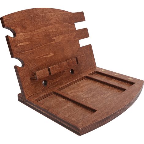 Handy-Dockingstation aus Holz, Schreibtischablage, Schlüsselhalter, Geldbörsenständer, Uhrenorganizer – Geschenkidee für Männer und Frauen zum Geburtstag (1/5)