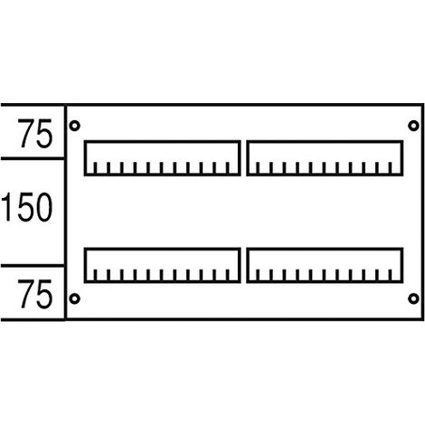 ABB DE ENTRELEC AS222 - FENTE COUVERCLE 300 X 500 MM 2 PLAQUES ABB-ENTRELEC