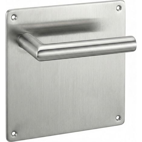Manilla puerta acero inox placa cuadrada 170mm modelo 503 (1/4)