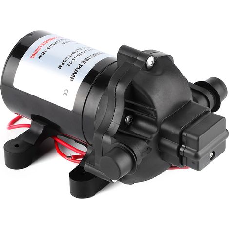 12V 3,0GPM 45PSI Membranwasserpumpe, selbstansaugend, Hochdruck, für Boote und Wohnmobile (1/5)