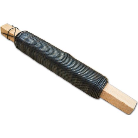 Draht am Stiel, schwarz, Durchmesser 0,6 mm, 100 g