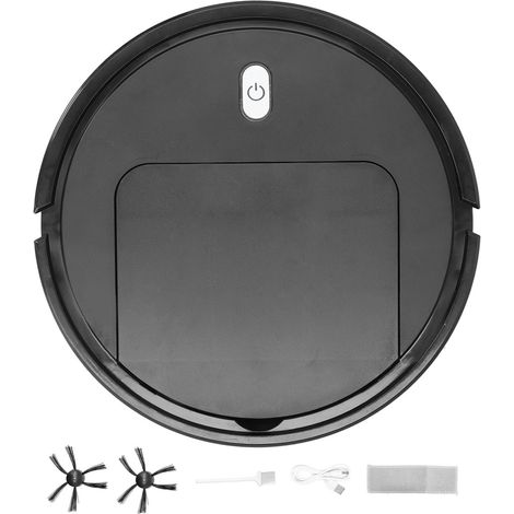 Automatischer, intelligenter Saugroboter für Zuhause, Bodenreinigung mit USB-Anschluss, Schwarz (1/5)