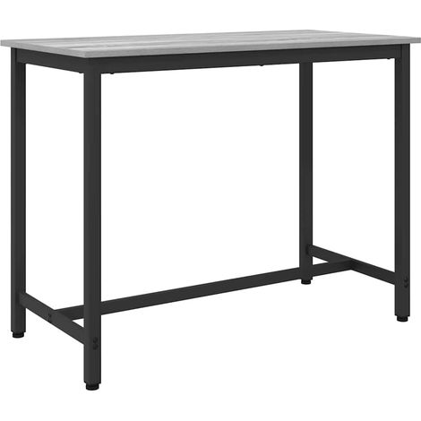 vidaXL  Table  Grey Sonoma 100 x 50 x 76.5 cm Engineered Wood and Steel