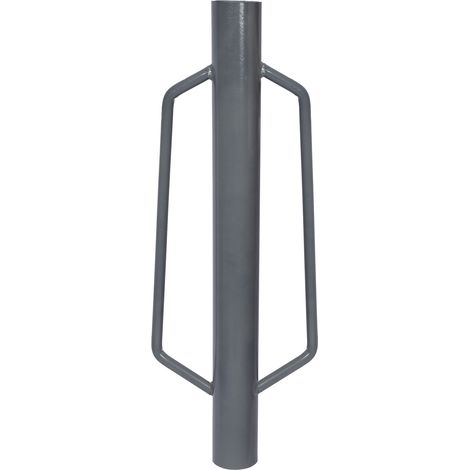 Wiltec – Pilon à poteau enfonce-pieux manuel – Acier Q235 – Ø 76 mm – 8 kg – Poignées ergonomiques pour guidage précis – Compactage de sol (1/5)