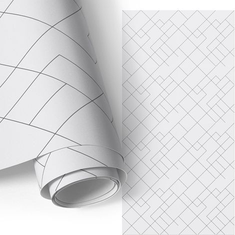 Klebefolie für Möbel - Möbelfolie - Selbstklebefolie - Kleiderschrank - Kommode - Schreibtisch - Geometrische Muster 75x150 cm