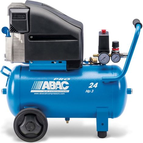 ABAC - Compresseur à piston lubrifié 24L 10bar 3CV 18,6 m3/h - PRO POLE POSITION L30P (1/2)