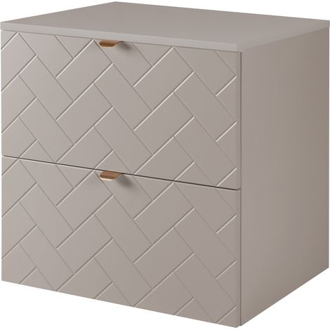 Mobile da bagno, Cashmere, 60 x 57 x 46 cm, Maniglie Dorate (1/5)
