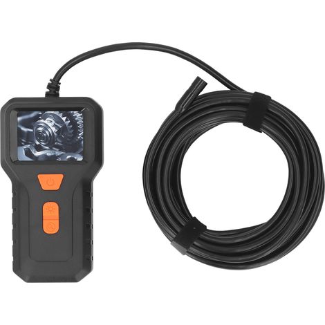 Caméra d'inspection industrielle portable avec écran HD 2 pouces, câble de 5 mètres et objectif 8 mm. Caméra serpent numérique. (1/5)