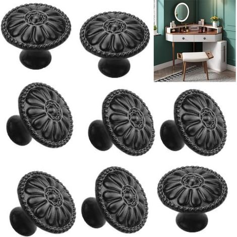 Maniglie per ante di armadi,8 pezzi,pomelli vintage per mobili,Pomelli per mobili da 30 mm con viti,Eleganti pomelli per cassetti