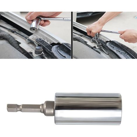 Douille universelle multifonctionnelle de 7 à 19 mm en acier à torsion haute dureté avec adaptateur pour perceuse (1/5)