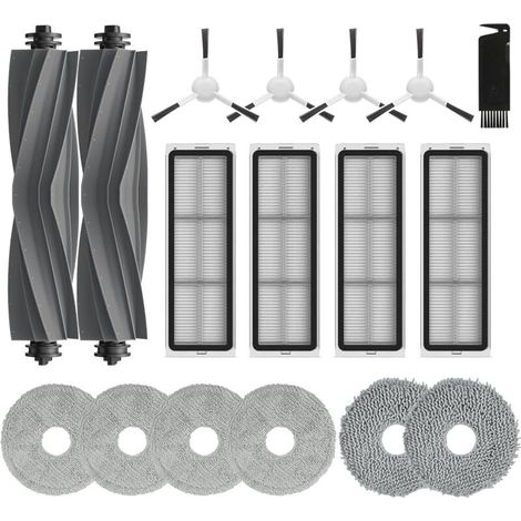 Zubehör für Dreame L10s Ultra, L10s Pro Gen 2/3, L10 Prime, L10s Plus, L10s Pro: 2 Hauptbürsten, 6 Wischpads, 4 Filter, 4 Seitenbürsten (1/5)