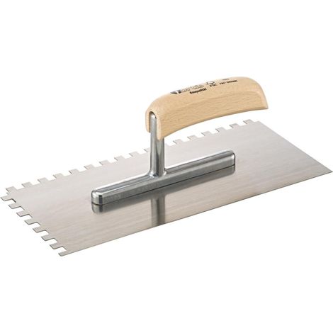 Glättekelle 280x130mm gezahnt 8x8mm Bauqualität FORTIS