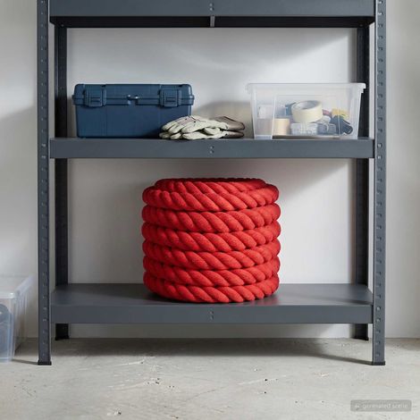 vidaXL Corda di Cotone 36 mm 10 m Rosso 100% Cotone (1/5)