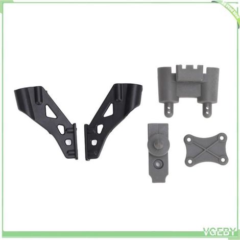 Pièces fixes d'aile arrière de voiture RC, pièces de rechange en plastique pour colonne de coque de voiture RC pour 124008 (1/4)