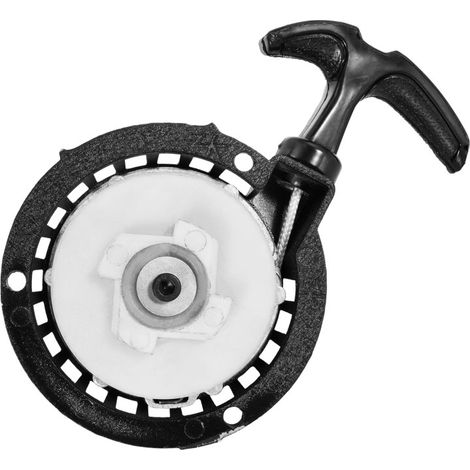Arranque de retroceso de aleación de aluminio para minimotos quad de 47 cc y 49 cc, miniarranque de nailon de fácil extracción, color negro. (1/4)