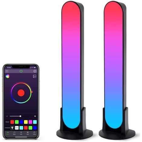 Lumières LED intelligentes, lumières intelligentes avec 19 modes dynamiques et modes de synchronisation de la musique (1/5)