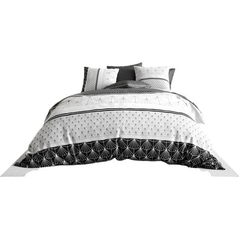 Housse couette + 2 taies 260 x 240 cm Art moderne graphique (1/4)