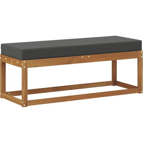 Maison Exclusive - Outdoor Hockerbank Natur und Anthrazit 115 x 4