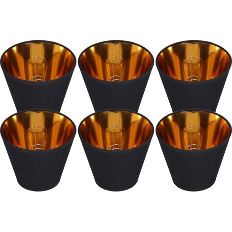 6er-Set Lampenschirme aus Stoff, exquisite, modische, dekorative Kronleuchterschirme für Kerzenlicht, Schreibtischlampen und Kristallkronleuchter (1/5)