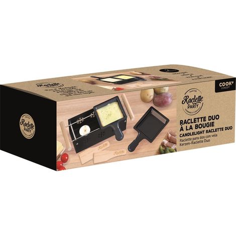 Raclette - COOK CONCEPT - Raclette Duo à la Bougie - Noir et Marron (1/5)
