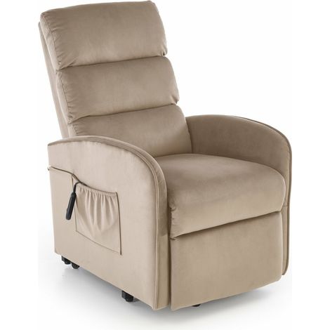 Sillón reclinable Houston 1954, Beige, 84x62x92cm, Tapiz