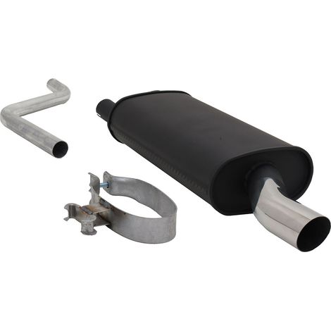 Pot d'échappement sport pour VW Polo 2/3 86C silencieux arrière 60mm design S (1/5)