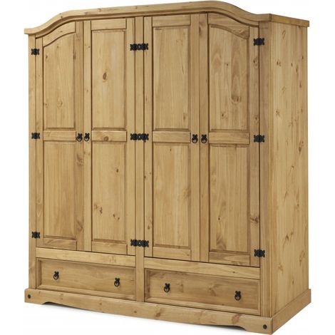Corona 4 Door 2 Drawer Wardrobe (1/3)