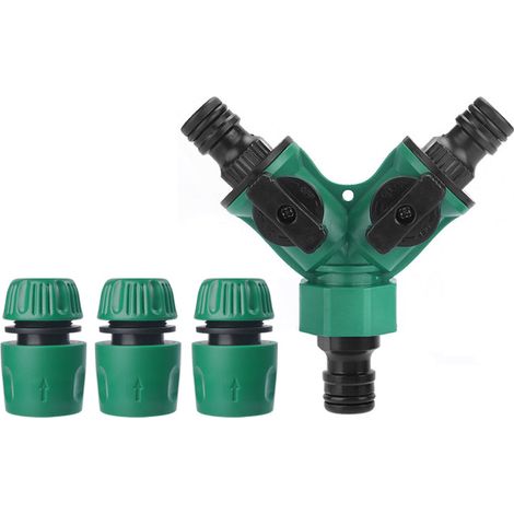 Diviseur d'eau en Y 3 connecteurs Robinet splitter Jardinage et usage domestique (1/5)